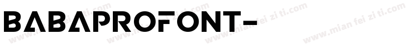 BABAPROFONT字体转换