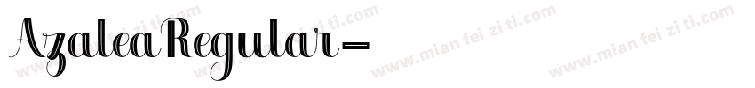 AzaleaRegular字体转换