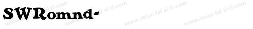 SWRomnd字体转换