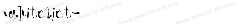 whiteliet字体转换