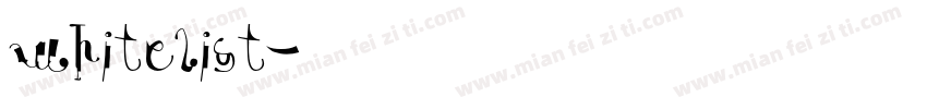 whitelist字体转换