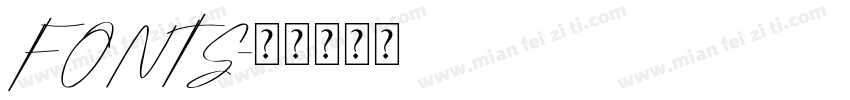 FONTS字体转换