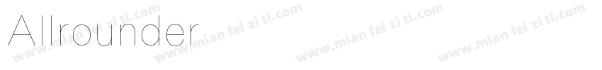 Allrounder字体转换