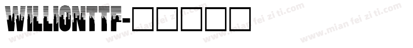 Willionttf字体转换