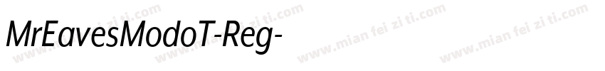 MrEavesModoT-Reg字体转换