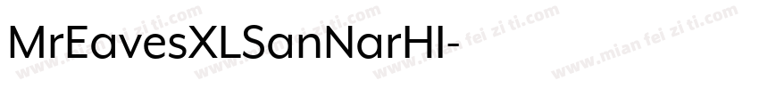MrEavesXLSanNarHI字体转换