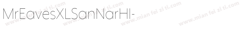 MrEavesXLSanNarHI字体转换