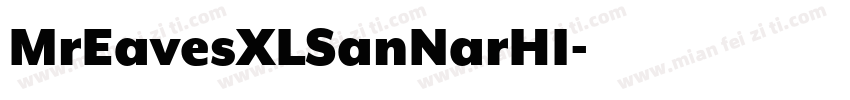 MrEavesXLSanNarHI字体转换