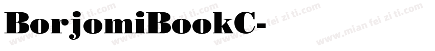 BorjomiBookC字体转换