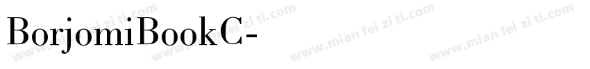 BorjomiBookC字体转换