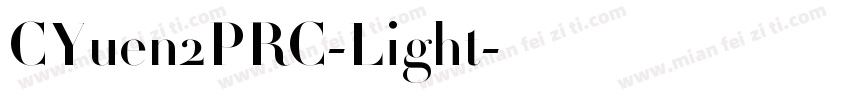 CYuen2PRC-Light字体转换