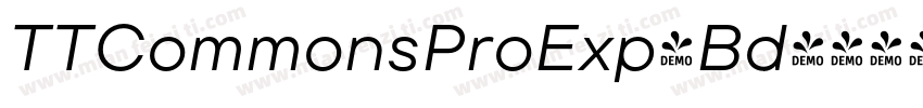 TTCommonsProExp-Bd字体转换