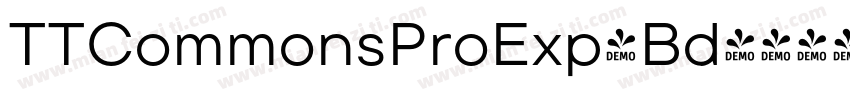 TTCommonsProExp-Bd字体转换
