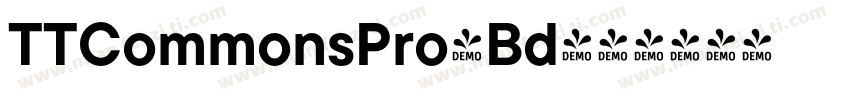 TTCommonsPro-Bd字体转换