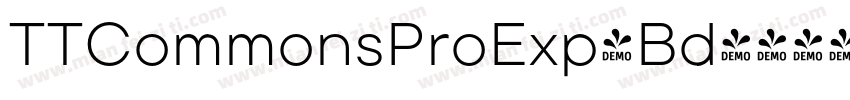 TTCommonsProExp-Bd字体转换