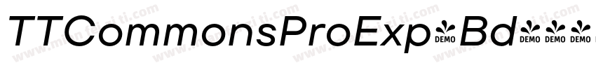 TTCommonsProExp-Bd字体转换