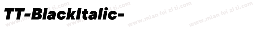 TT-BlackItalic字体转换