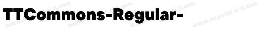 TTCommons-Regular字体转换