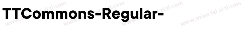 TTCommons-Regular字体转换