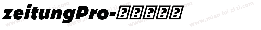 zeitungPro字体转换