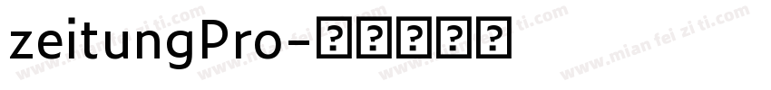 zeitungPro字体转换