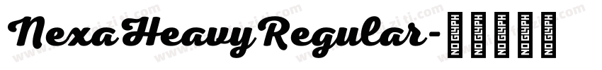 NexaHeavyRegular字体转换