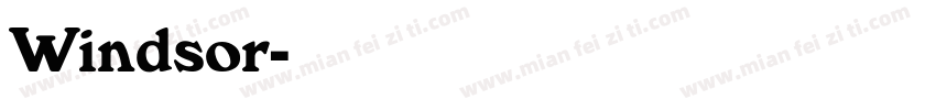 Windsor字体转换