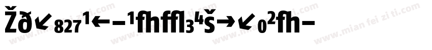 ZurichBT-BoldExtraCo字体转换