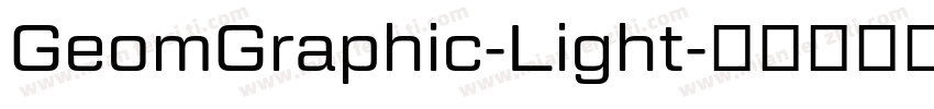 GeomGraphic-Light字体转换