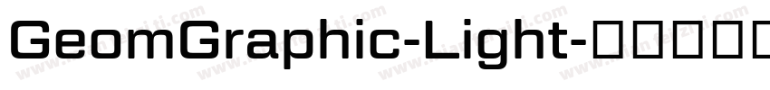 GeomGraphic-Light字体转换