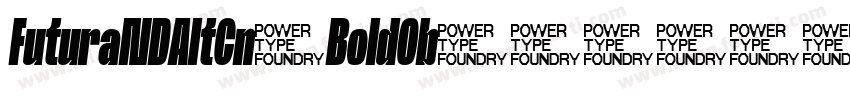 FuturaNDAltCn-BoldOb字体转换
