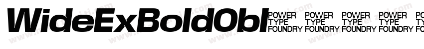 WideExBoldObl字体转换