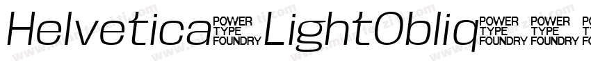 Helvetica-LightObliq字体转换