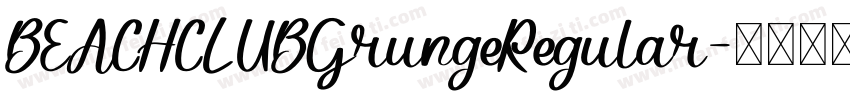 BEACHCLUBGrungeRegular字体转换
