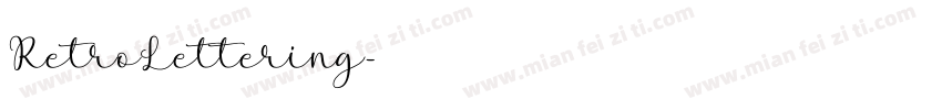 RetroLettering字体转换