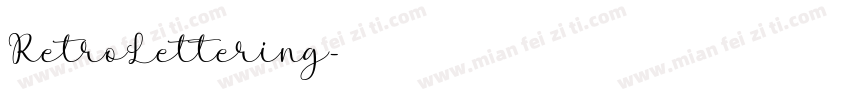 RetroLettering字体转换