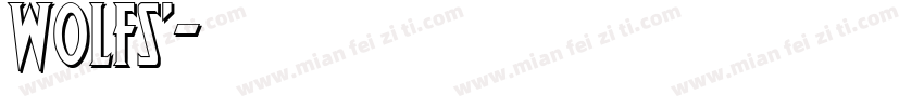 wolfs’字体转换