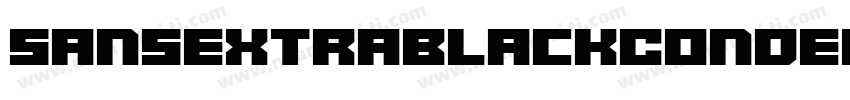 SansExtraBlackConden字体转换