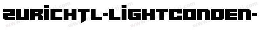 ZurichTL-LightConden字体转换