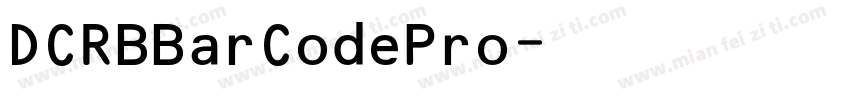 DCRBBarCodePro字体转换