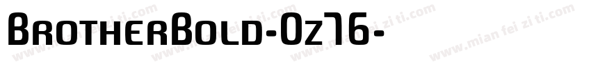 BrotherBold-Oz76字体转换