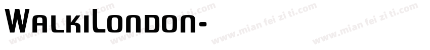 WalkiLondon字体转换