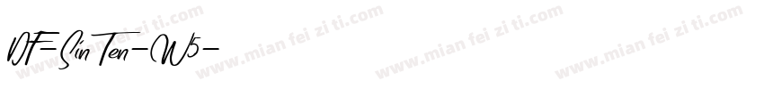 DF-SinTen-W5字体转换