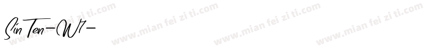 SinTen-W7字体转换