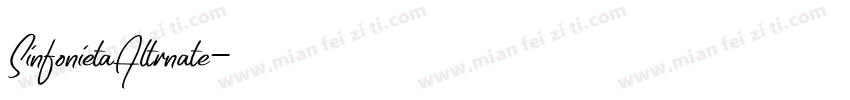 SinfonietaAltrnate字体转换
