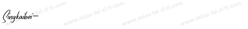 Singkaibei字体转换