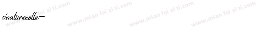 sinaturecolle字体转换