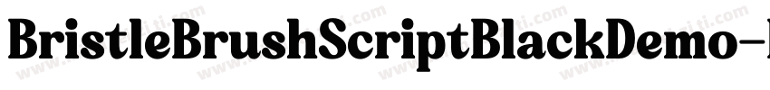 BristleBrushScriptBlackDemo-KRRX字体转换