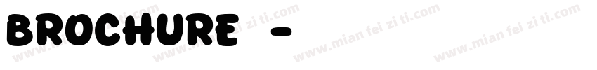 brochure普通字体转换