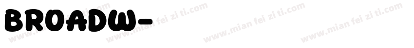 BROADW字体转换